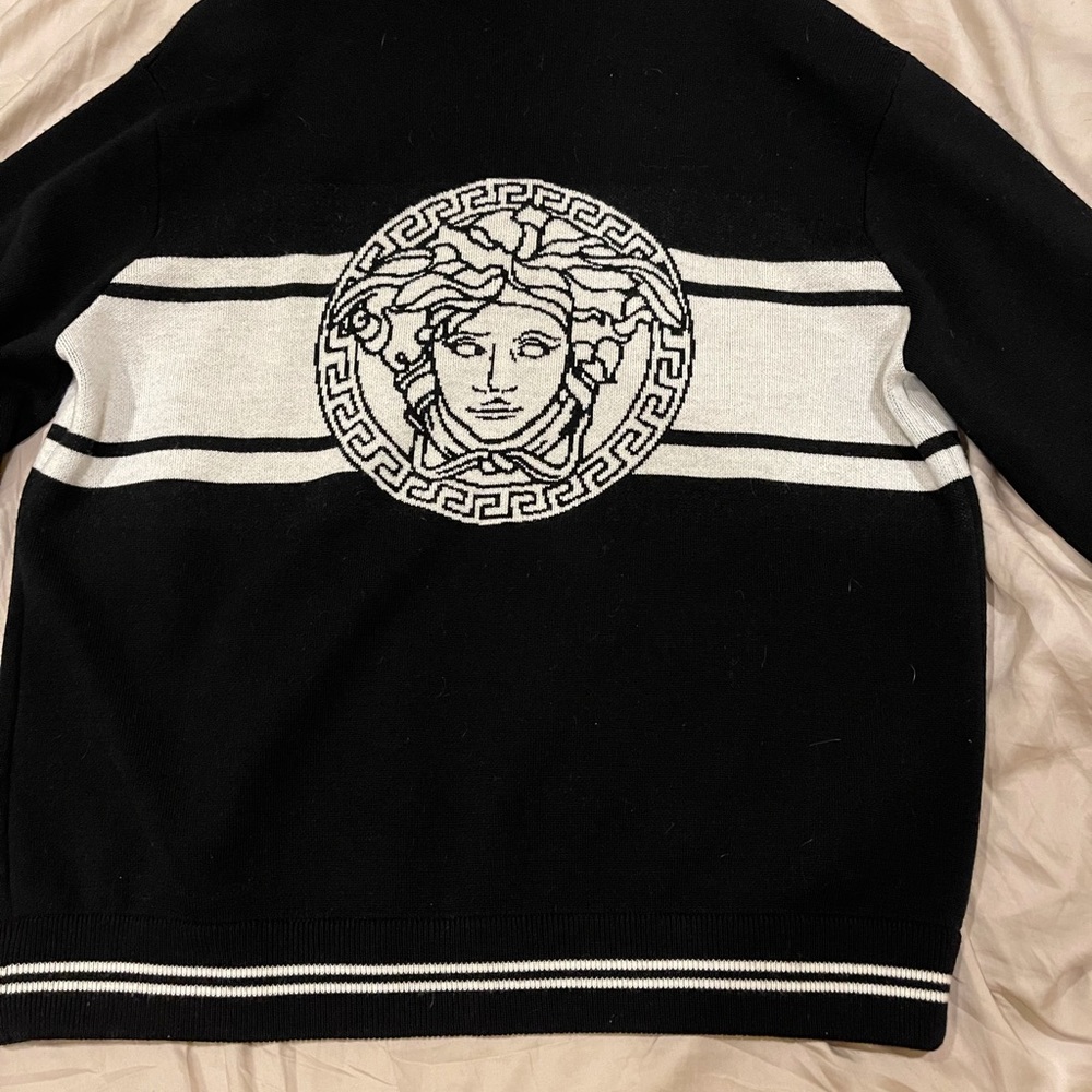 Versace cardigan retail is 950. 54 fits like XL
